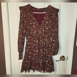 AQUA women's mini dress floral patterns size XS